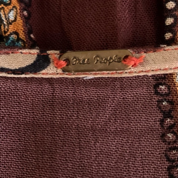 FREE PEOPLE ROSALIE WRAP BOHO TOP RUFFLED SLEEVES - Picture 8 of 9